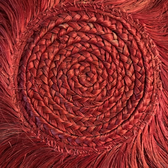 Red Raffia Bag - Picture 2 of 3